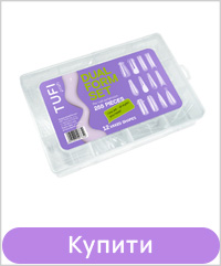 Універсальний набір верхніх форм для нарощування нігтів 288шт